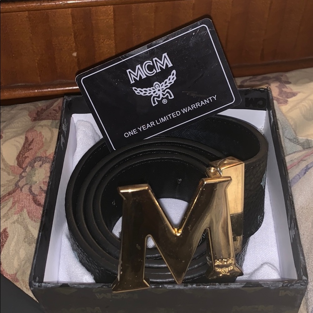 Black MCM Belt